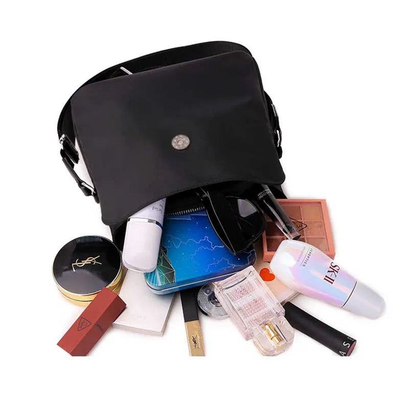 Vintage Waterproof Nylon Shoulder Bag – Lightweight Crossbody for Travel & Daily Use