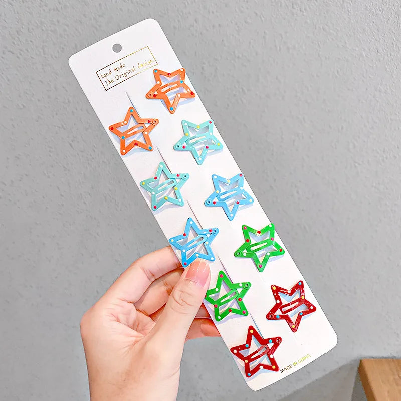 Vibrant Colorful Waterdrop Shape Hairpins