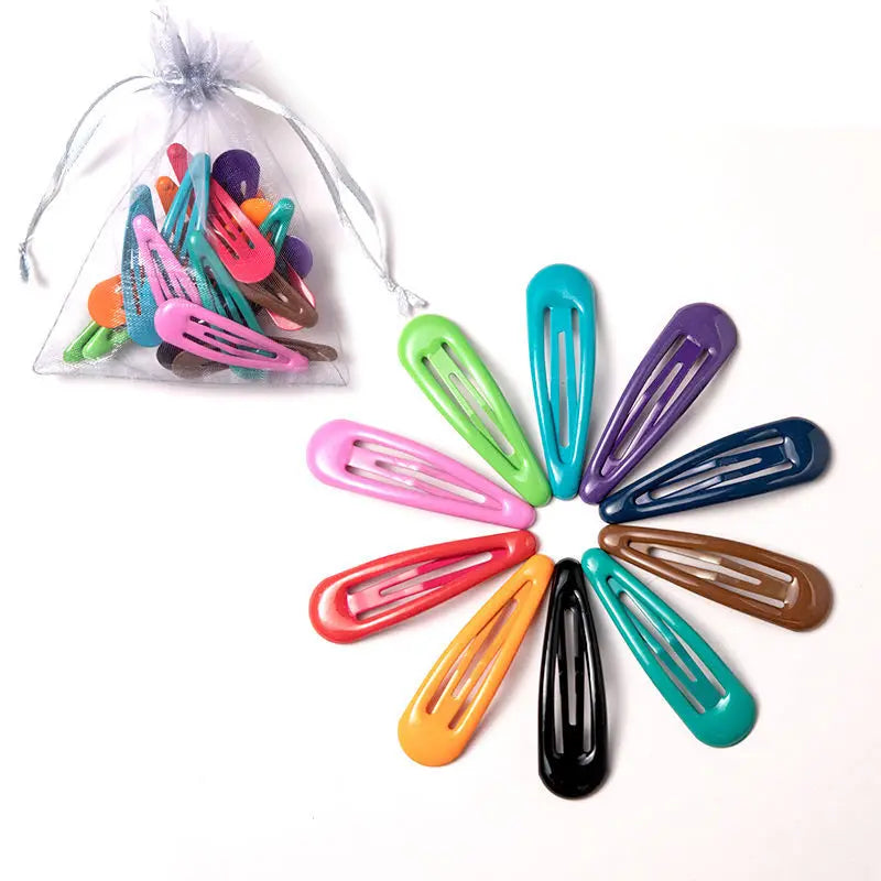 Vibrant Colorful Waterdrop Shape Hairpins