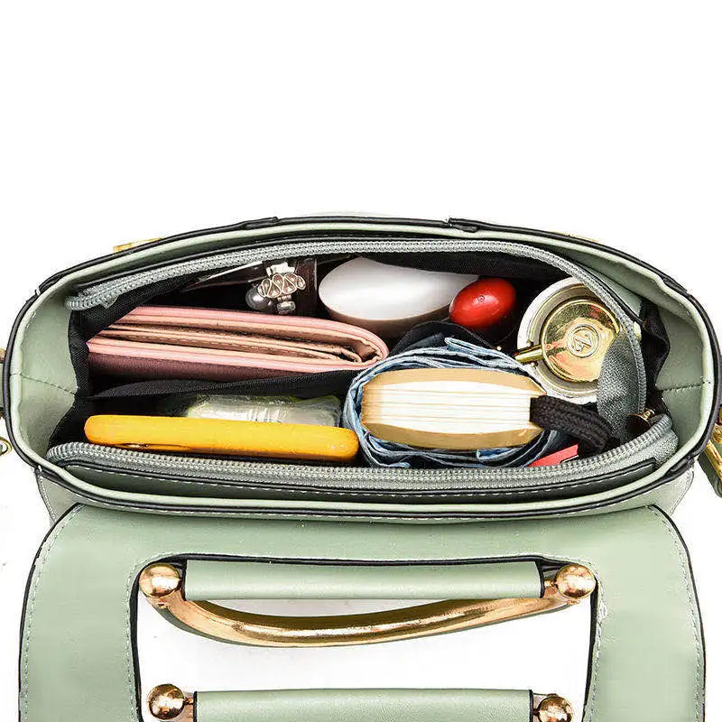 Chic Women's Small PU Leather Shoulder Bag – Stylish Everyday Tote for Shopping & Outings