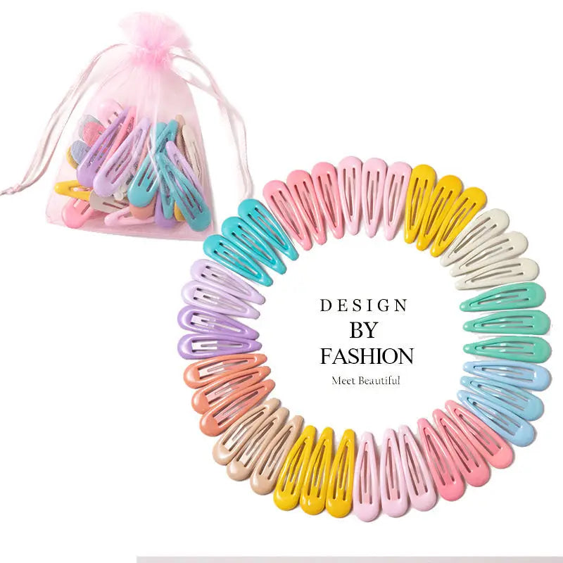 Vibrant Colorful Waterdrop Shape Hairpins