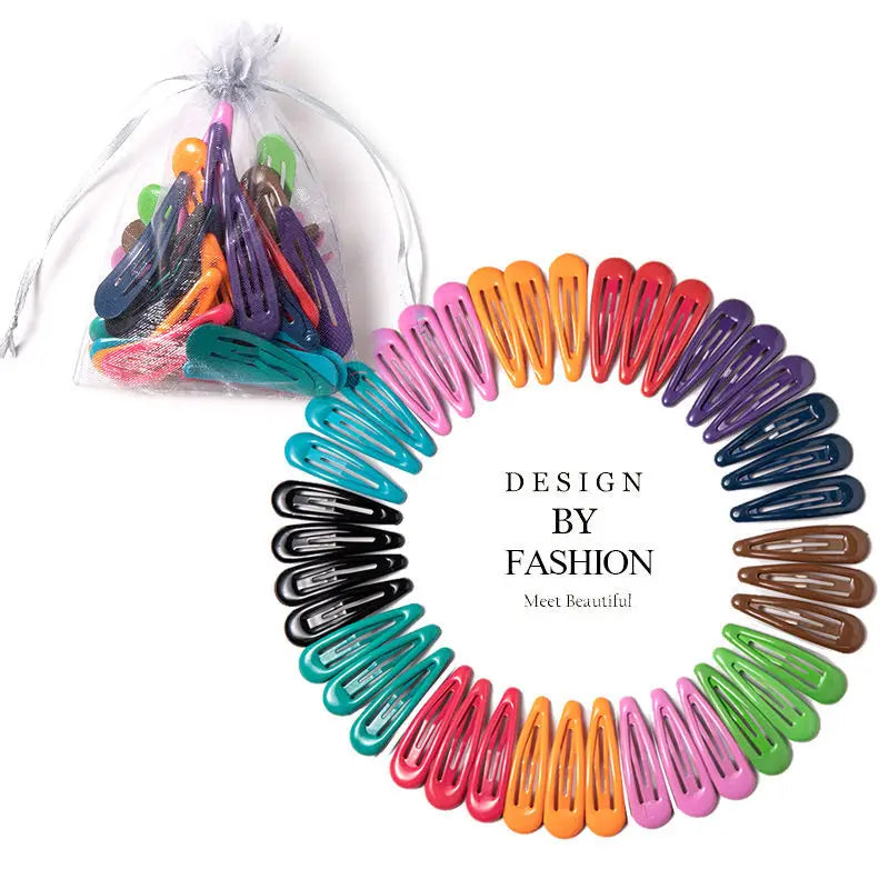 Vibrant Colorful Waterdrop Shape Hairpins