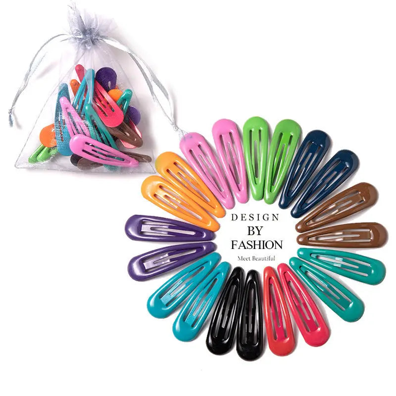 Vibrant Colorful Waterdrop Shape Hairpins