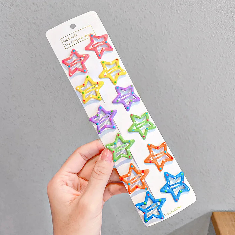 Vibrant Colorful Waterdrop Shape Hairpins