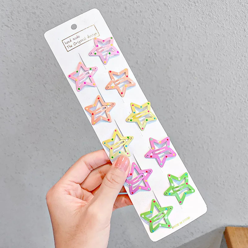 Vibrant Colorful Waterdrop Shape Hairpins