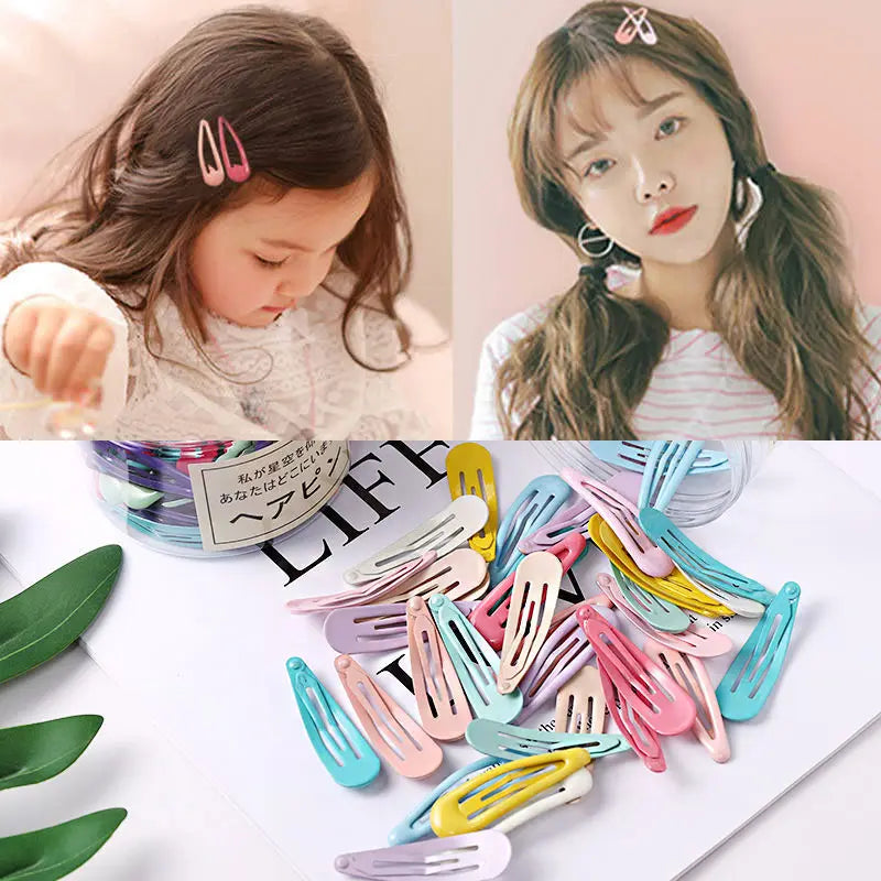 Vibrant Colorful Waterdrop Shape Hairpins