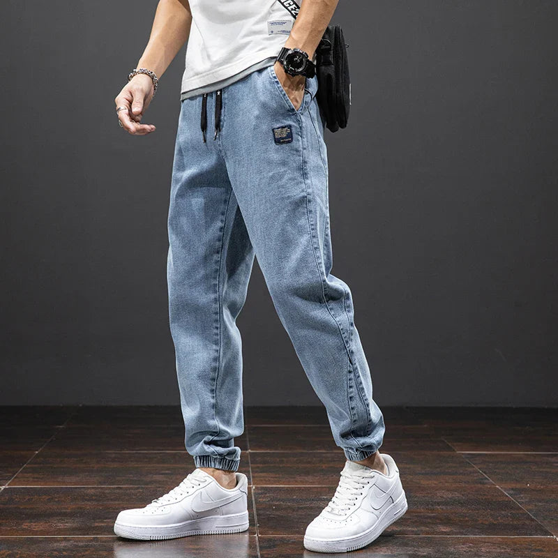 Plus Size Spring Summer Cargo Jeans for Men Stylish Comfort