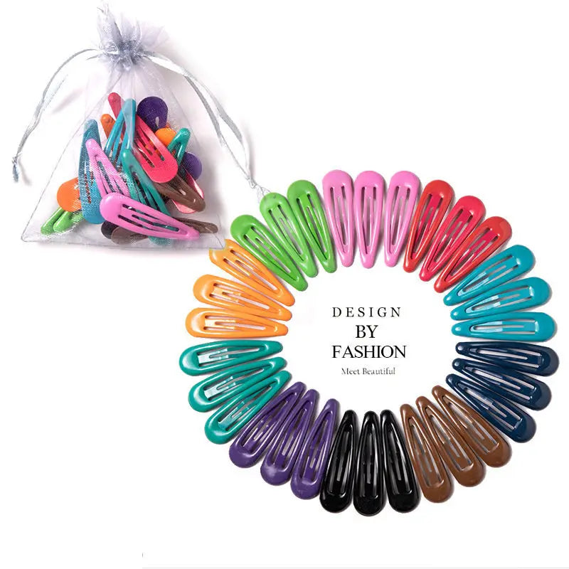 Vibrant Colorful Waterdrop Shape Hairpins