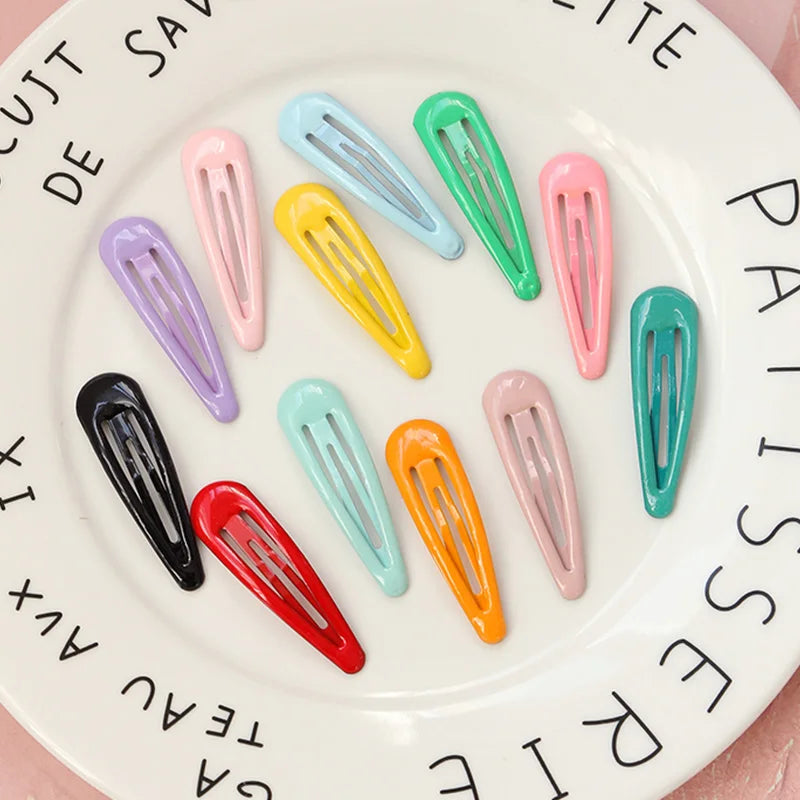 Vibrant Colorful Waterdrop Shape Hairpins