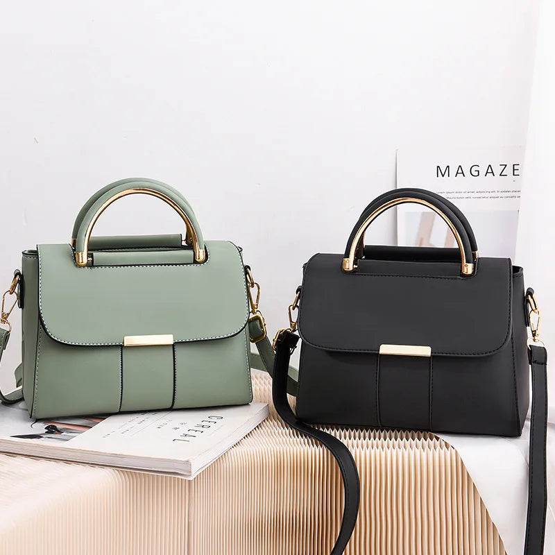 Chic Women's Small PU Leather Shoulder Bag – Stylish Everyday Tote for Shopping & Outings