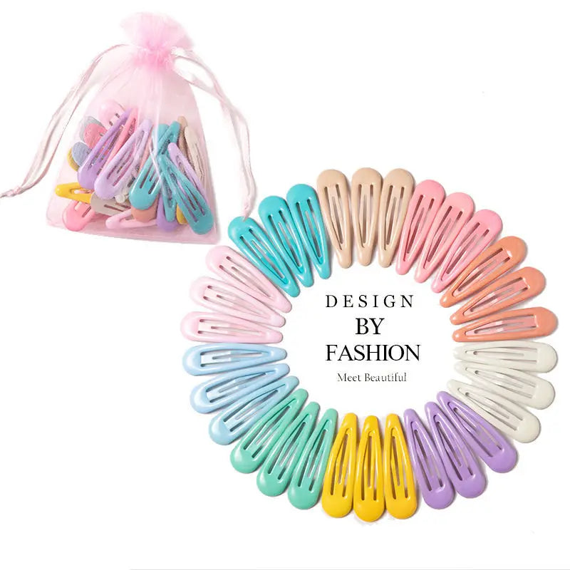 Vibrant Colorful Waterdrop Shape Hairpins
