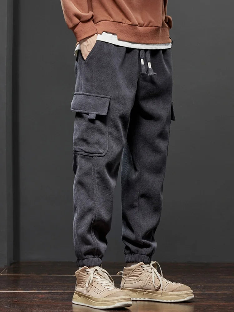 Elastic Waist Casual Pants for Men - Stretchy Comfort