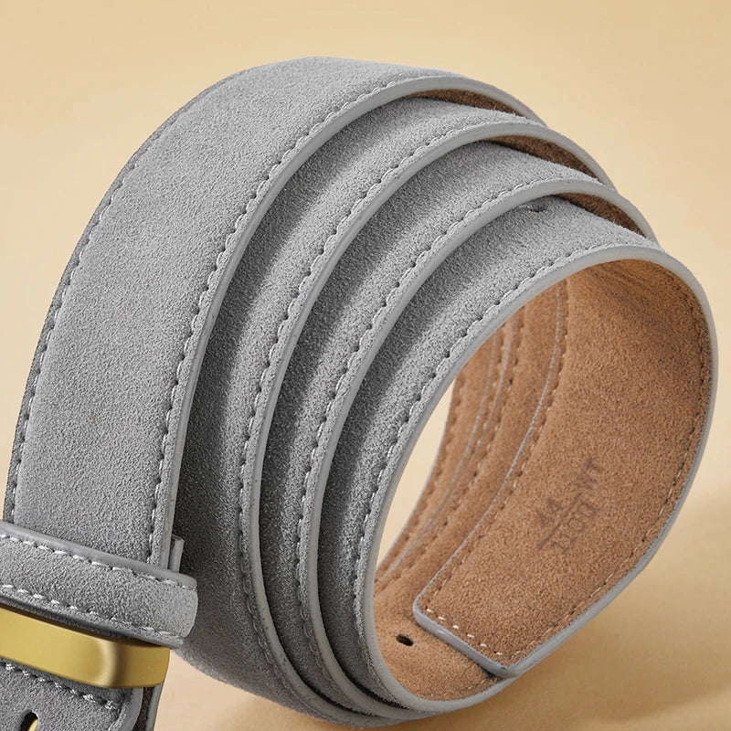 Fashion Suede Cowhide Women's Belts - Stylish Genuine Leather Girdle