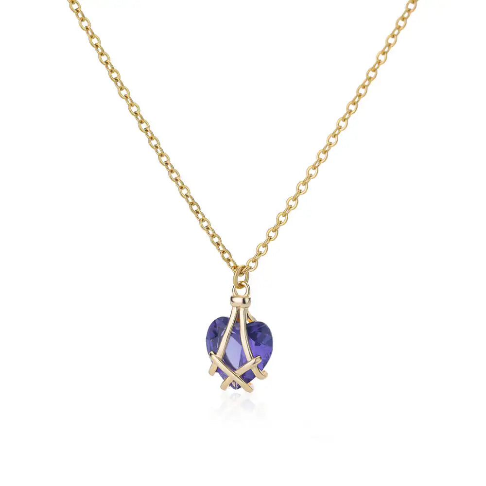 Elegant Zircon Teardrop Necklaces for Women Gift Jewelry