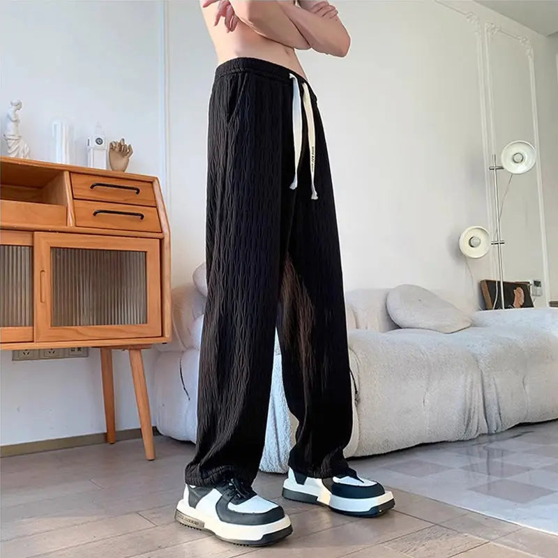 Men's Slim Straight Pants for Casual Office Style