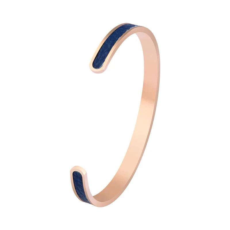 Minimalist Cuff Bangle For Men Adjustable Fashion Jewelry