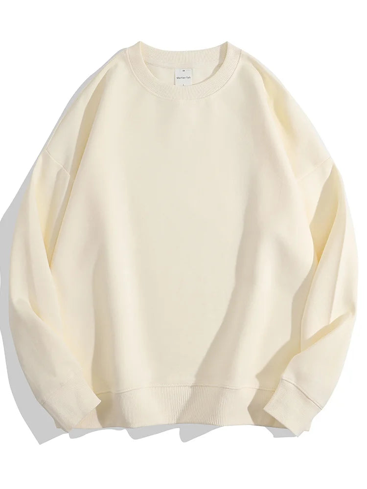 Premium Soft Cotton Pullover Trendy Oversized Sweatshirt for Women
