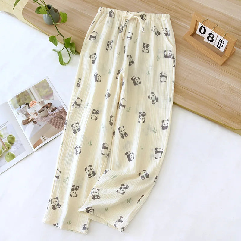 2025 Summer Ladies Short-sleeved Pajamas Set for Comfort