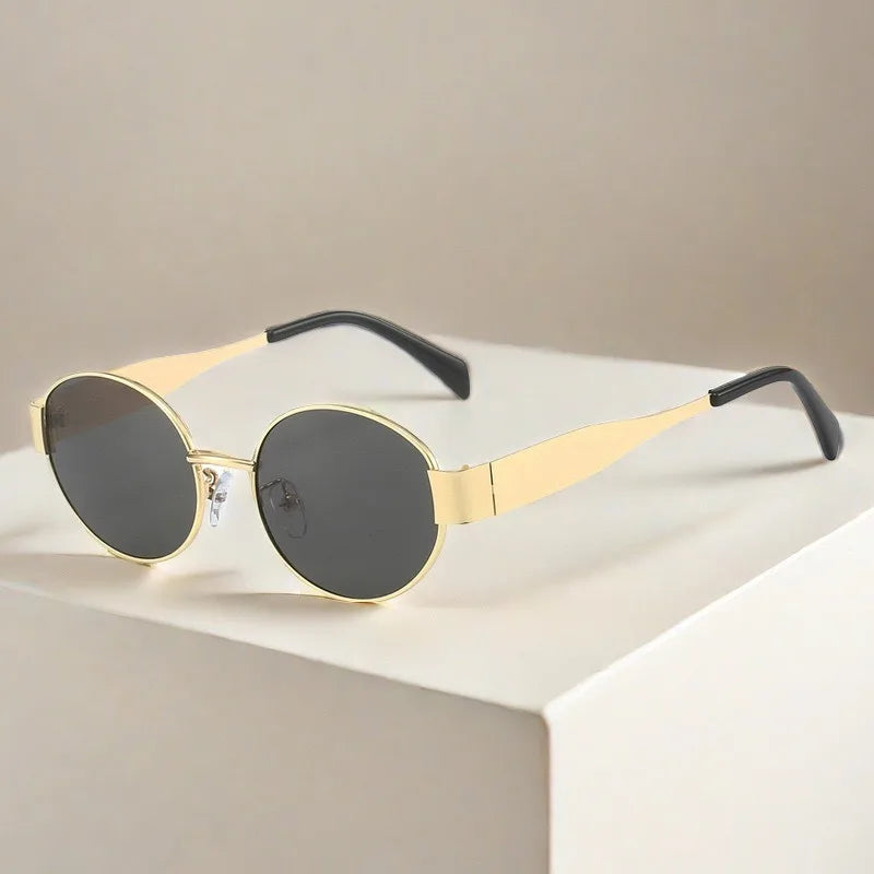 Stylish New Luxury Metal Brand Sunglasses with UV400 Protection
