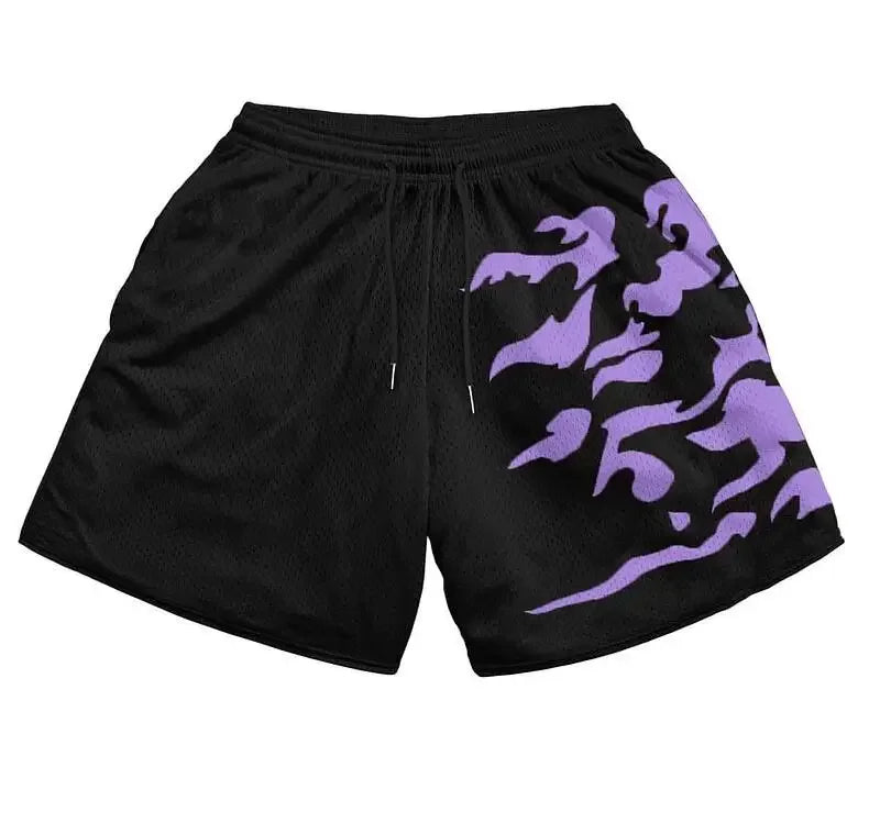 Anime Casual Shorts Men Women Manga Cartoon Sports Gym Shorts Fitness 3D Print Quick Dry Mesh Board Shorts Summer Male