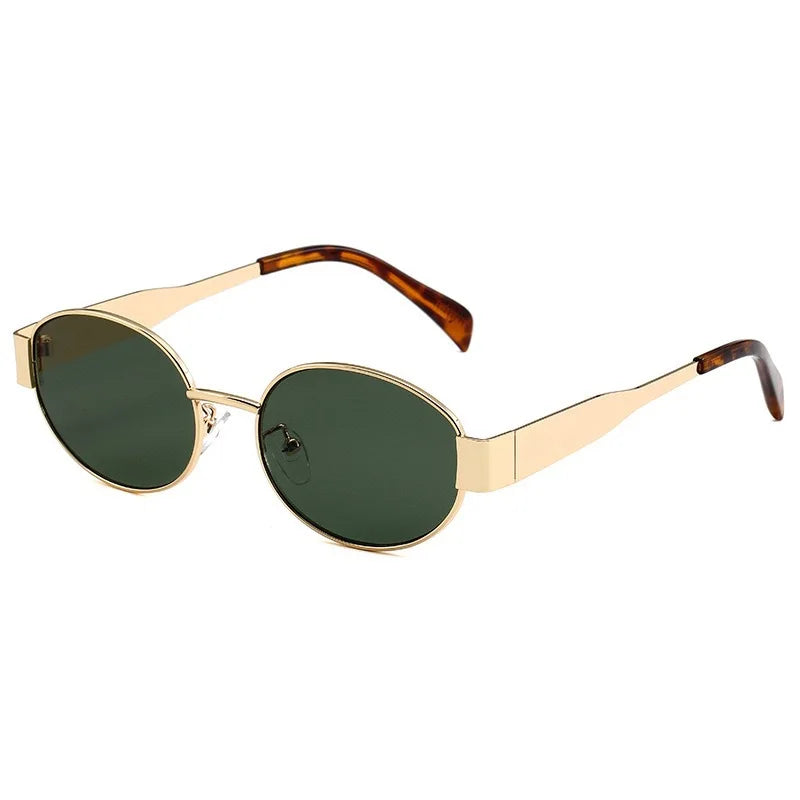 Stylish New Luxury Metal Brand Sunglasses with UV400 Protection