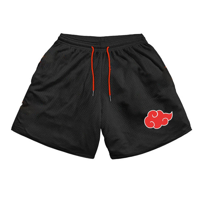 Anime Casual Shorts Men Women Manga Cartoon Sports Gym Shorts Fitness 3D Print Quick Dry Mesh Board Shorts Summer Male