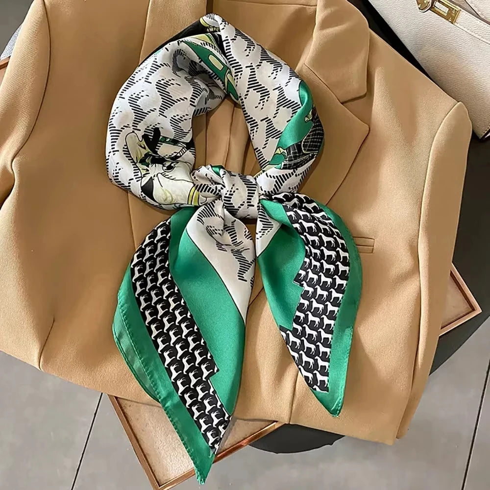 Luxurious Silk Shawl Square Scarf for Women Elegant Wraps