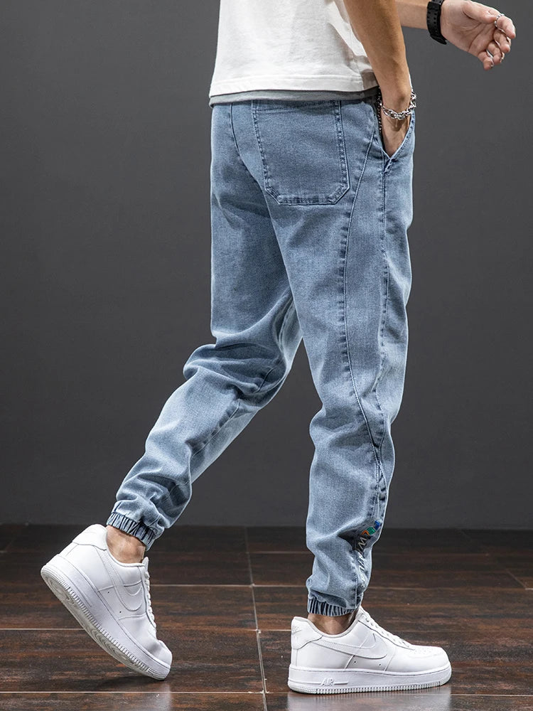 Plus Size Spring Summer Cargo Jeans for Men Stylish Comfort