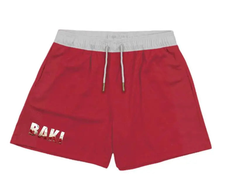 Anime Casual Shorts Men Women Manga Cartoon Sports Gym Shorts Fitness 3D Print Quick Dry Mesh Board Shorts Summer Male