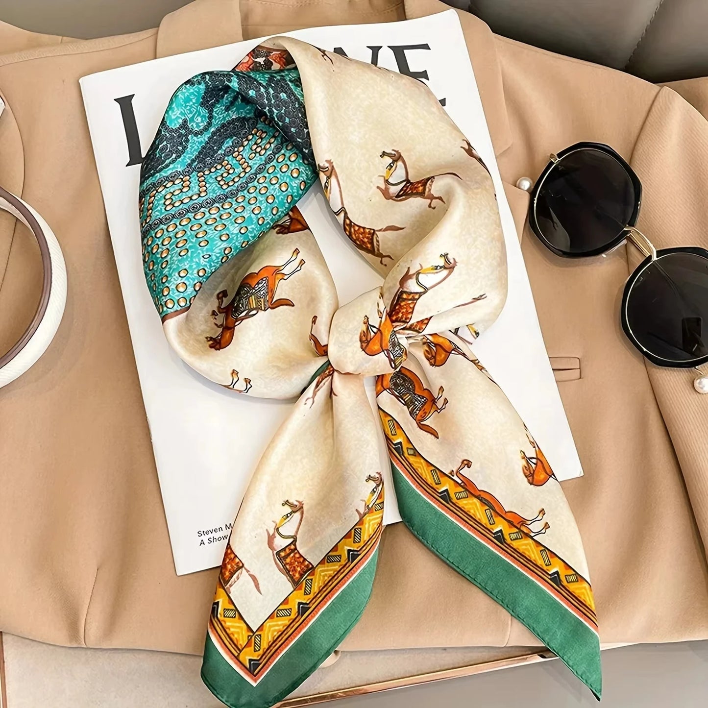 Luxurious Silk Shawl Square Scarf for Women Elegant Wraps