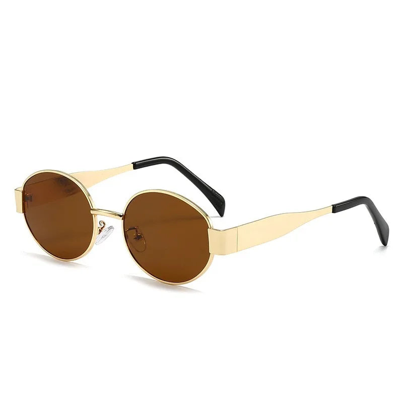 Stylish New Luxury Metal Brand Sunglasses with UV400 Protection