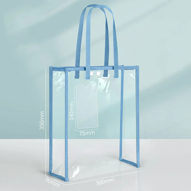 Large Capacity Transparent Waterproof File Folder – Self-Adhesive Office Supplies Folder for Organization