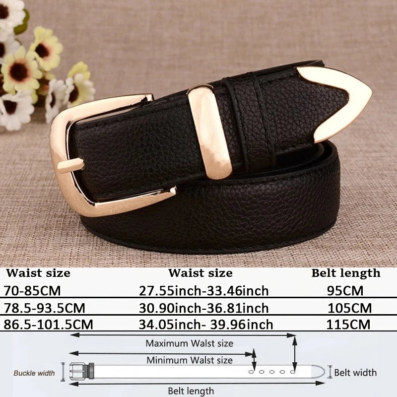 Stylish High Quality Fashion Women Genuine Leather Belts for Style