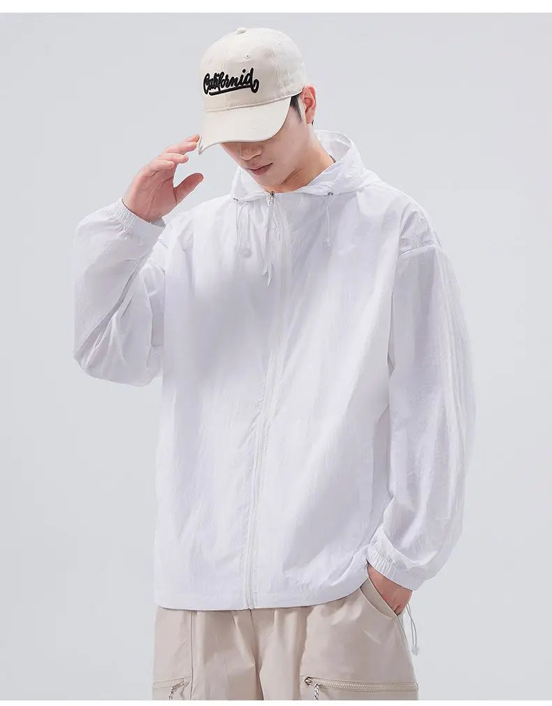 Men's Lightweight Blue Cover Up for Sun Protection