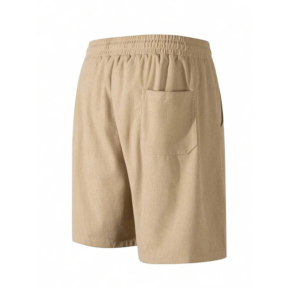 Men's Corduroy Casual Shorts – Lightweight Summer Sweatpants, Beach & Sportswear