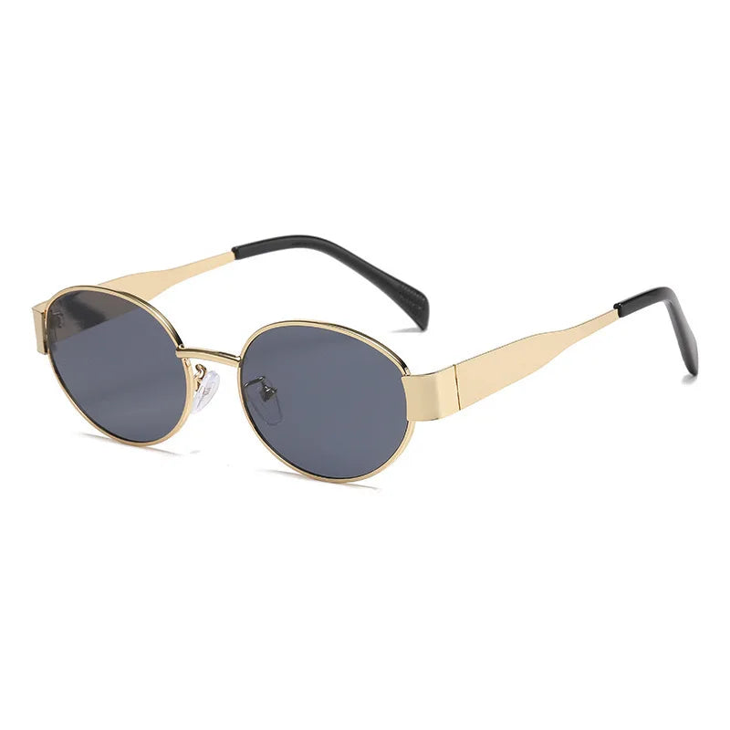Stylish New Luxury Metal Brand Sunglasses with UV400 Protection