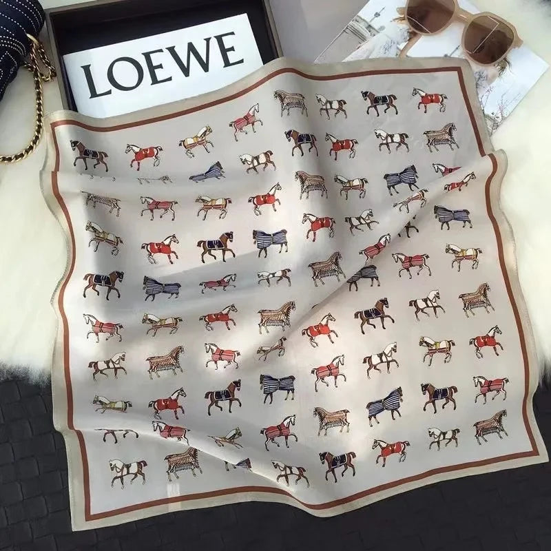 Luxurious Silk Shawl Square Scarf for Women Elegant Wraps