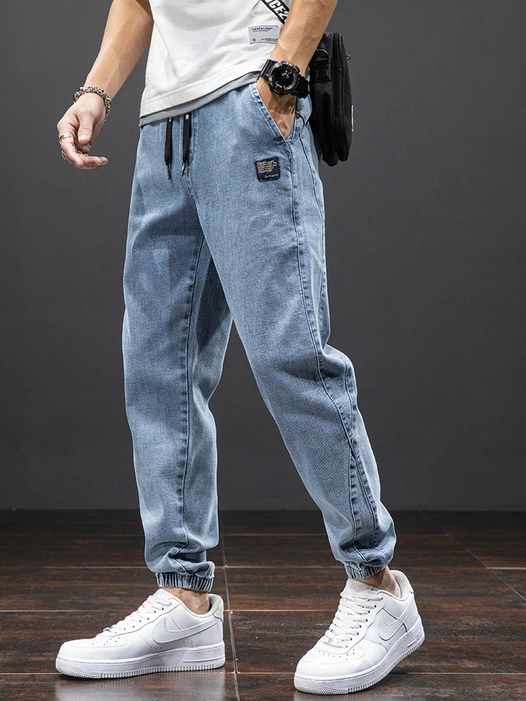 Plus Size Spring Summer Cargo Jeans for Men Stylish Comfort