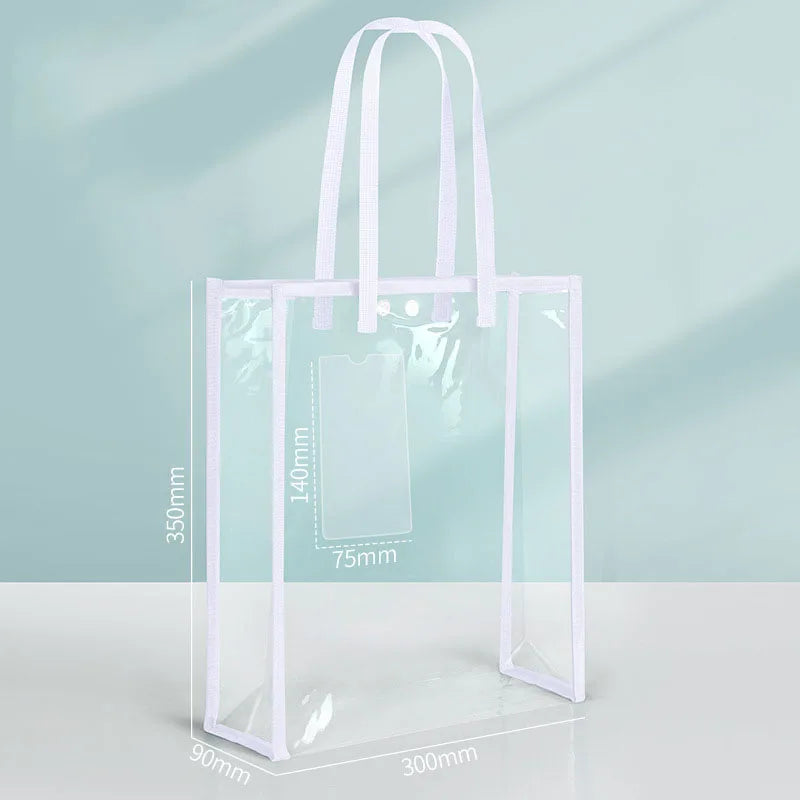 Large Capacity Transparent Waterproof File Folder – Self-Adhesive Office Supplies Folder for Organization
