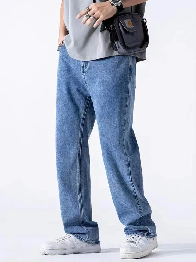 Men's Straight Jeans Korean Fashion for Ultimate Comfort