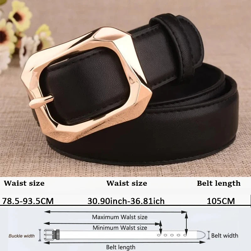 Stunning Women's Fashion Luxury Designer Belt for Versatile Wear