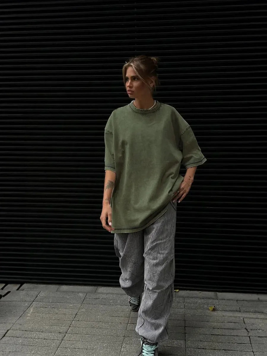 Unisex Retro Cotton Tee – Relaxed Fit, Endless Style!