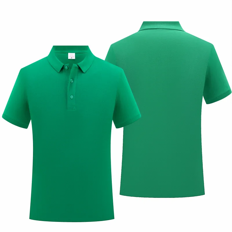 100% Cotton Solid Color Polo Shirt Casual Short Sleeve Lapel Unisex Shirt Fashion Apparel 9 Color Polo Shirt