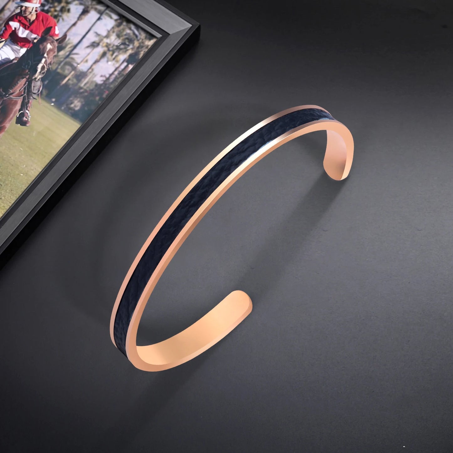 Minimalist Cuff Bangle For Men Adjustable Fashion Jewelry