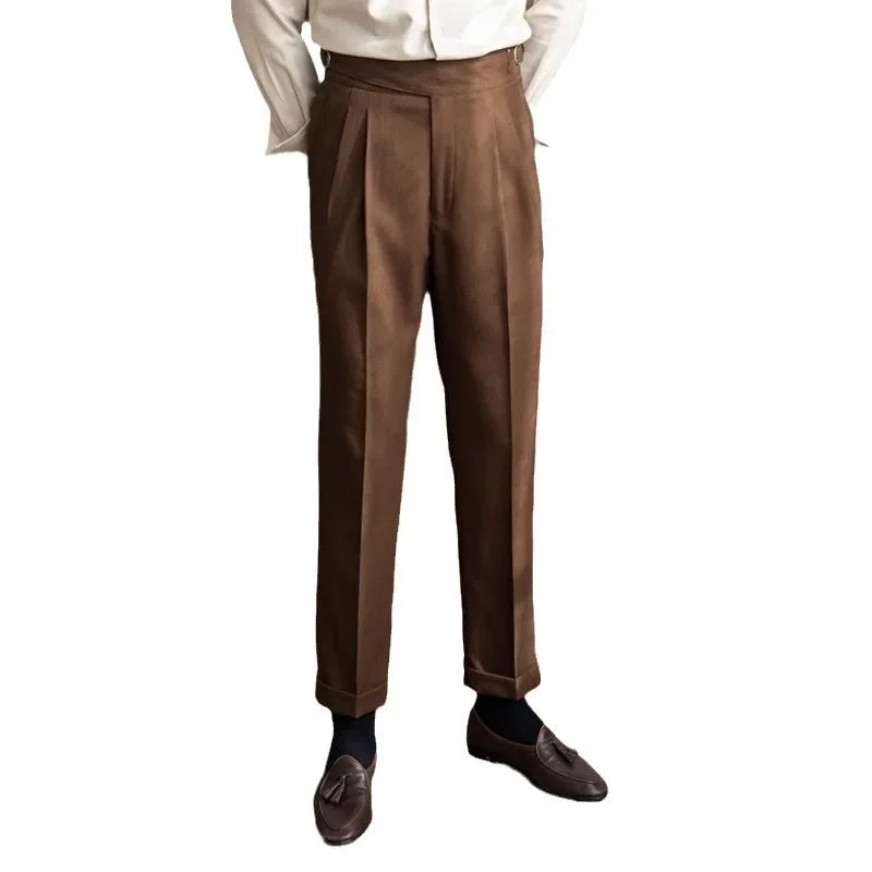 2023 Autumn/Winter Italian High-Waisted Casual Trousers