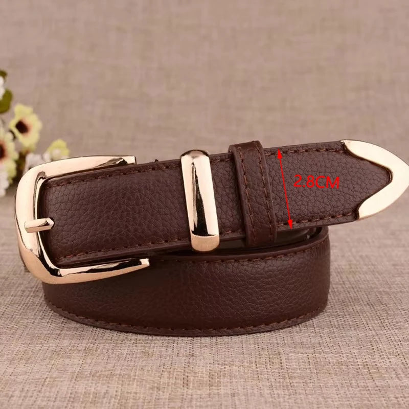 Stylish High Quality Fashion Women Genuine Leather Belts for Style