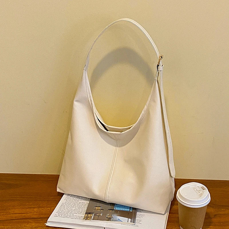 Retro Women’s Shoulder Tote Bag – Versatile Crossbody Pack, Large Capacity Fashion Commuter Book Bag