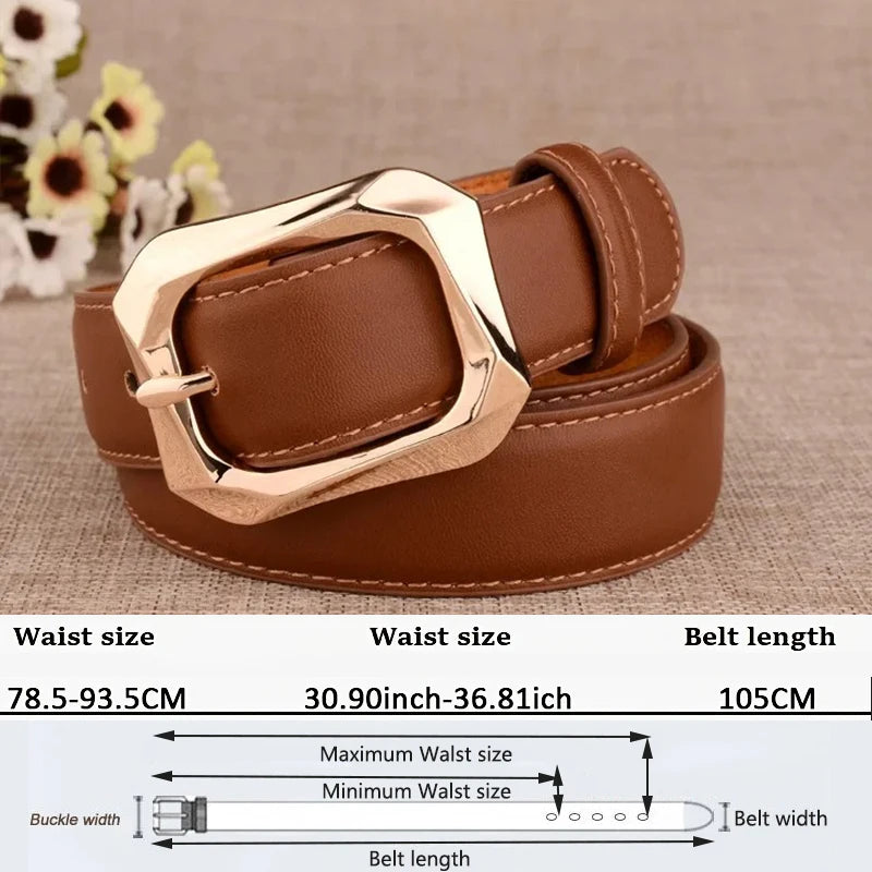 Stunning Women's Fashion Luxury Designer Belt for Versatile Wear