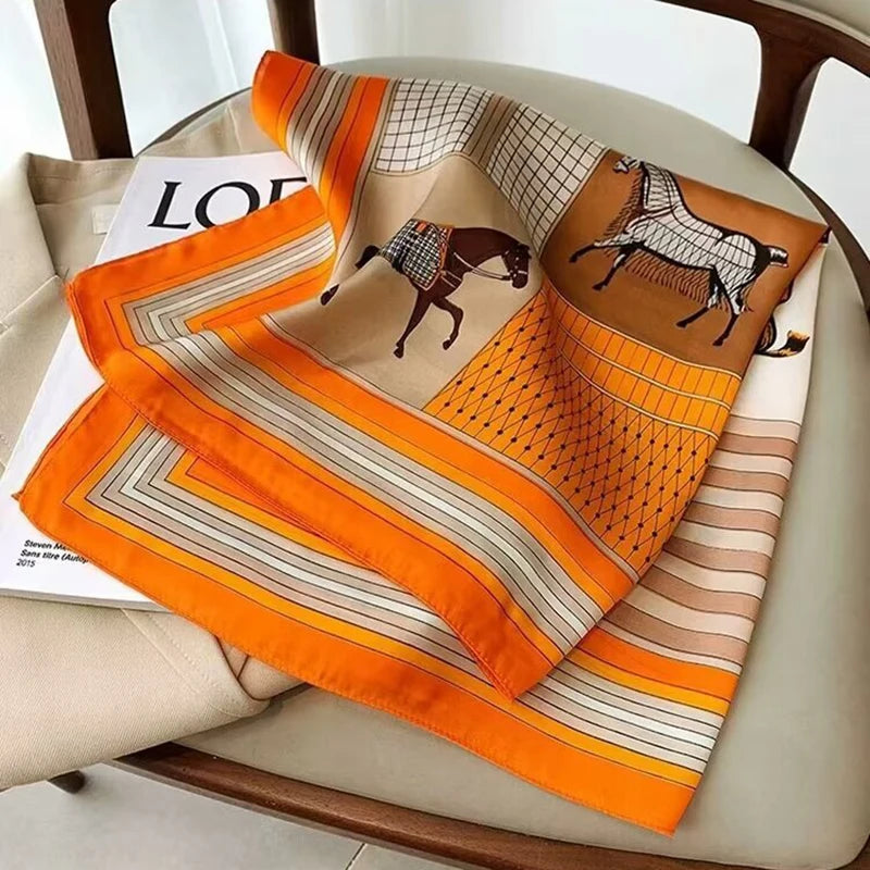 Luxurious Silk Shawl Square Scarf for Women Elegant Wraps