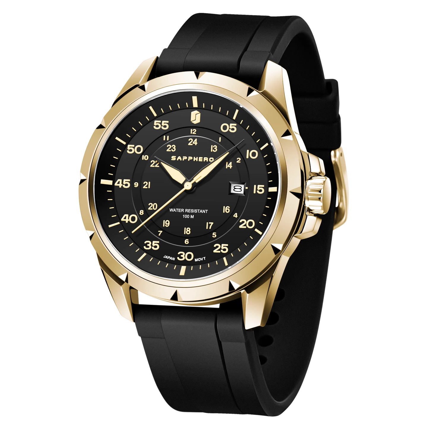 SAPPHERO Men Watch Luxury Quartz Waterproof Gift Wristwatch